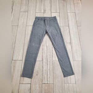 men's gray casual office basic pants